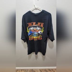 2008 Super Bowl T Shirt Giants Vs Patriots 3 XL Faded "AS IS"